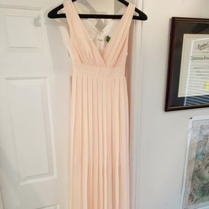 BCBGeneration Maxi Dress, Light Pink, Sz 4, worn o